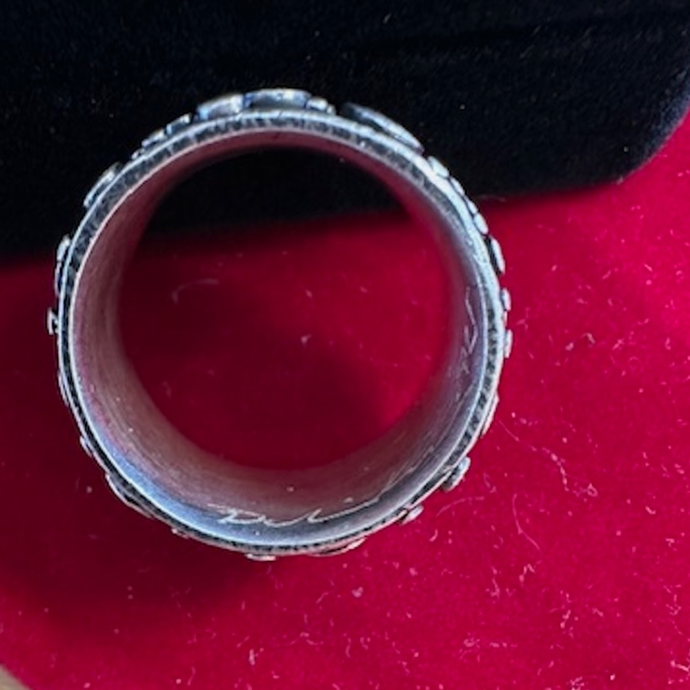 unique sterling silver stone ring - Picture 6 of 9